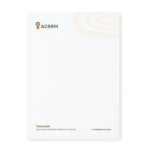 Load image into Gallery viewer, Tele-Derm/Telehealth A5 Notepad 50 Leaf