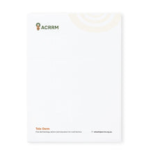 Load image into Gallery viewer, Tele-Derm/Telehealth A5 Notepad 50 Leaf