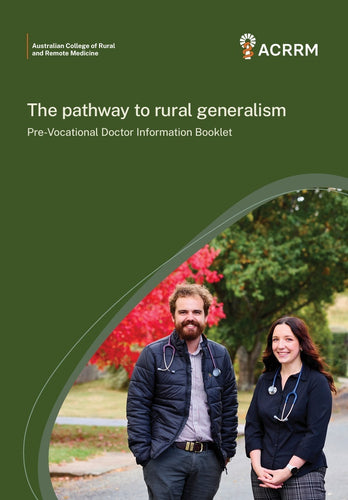 Brochure ACRRM Pre-Vocational Doctor Information Guide (A5 Size)